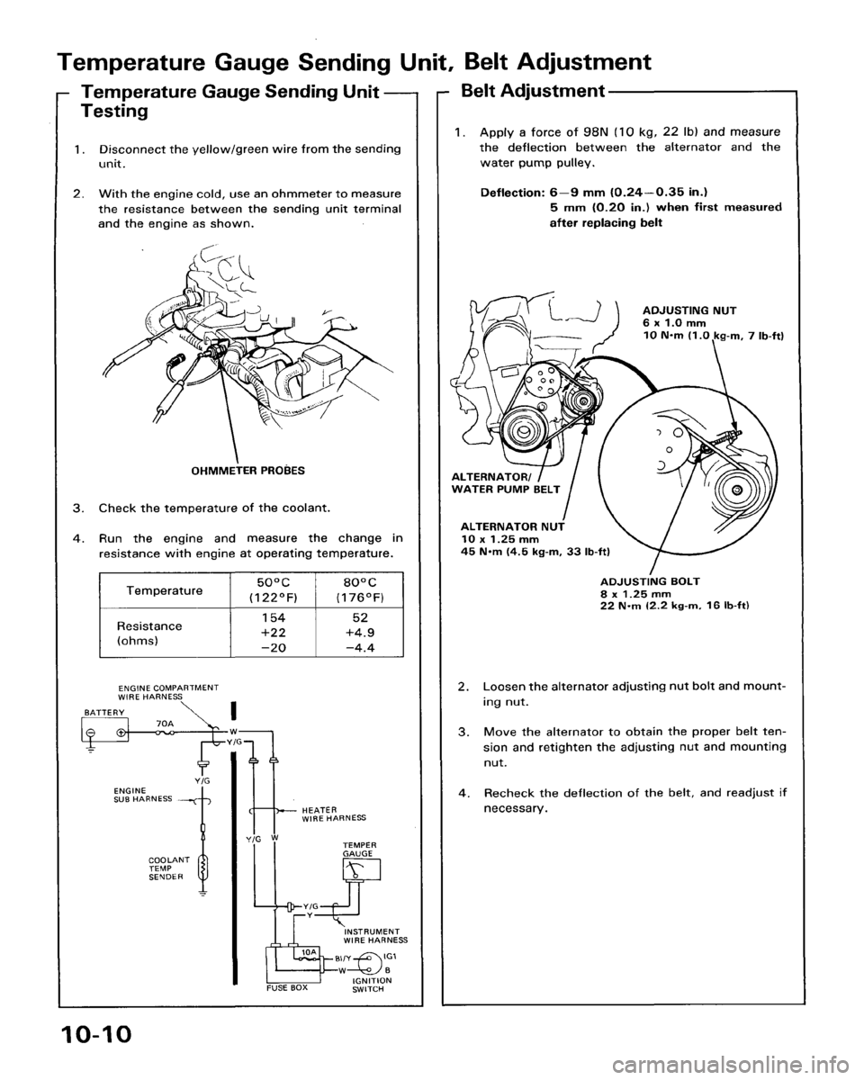HONDA ACCORD 1986 CA / 3.G Workshop Manual 