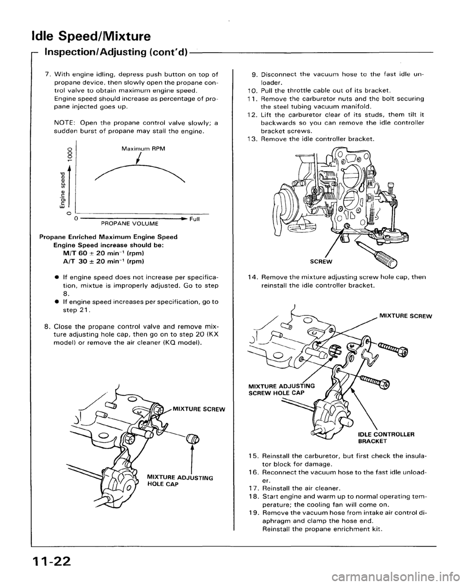 HONDA ACCORD 1986 CA / 3.G Workshop Manual 