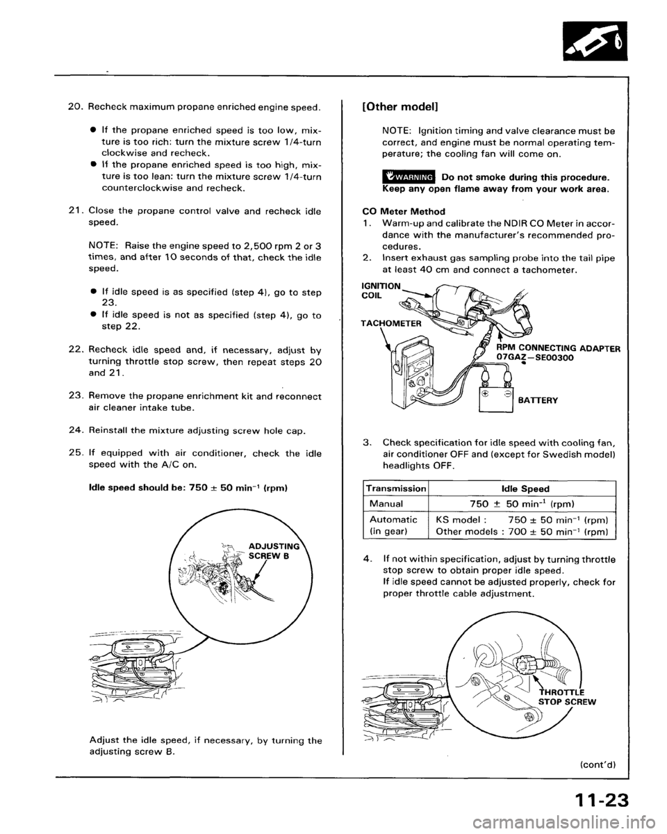 HONDA ACCORD 1986 CA / 3.G Workshop Manual 