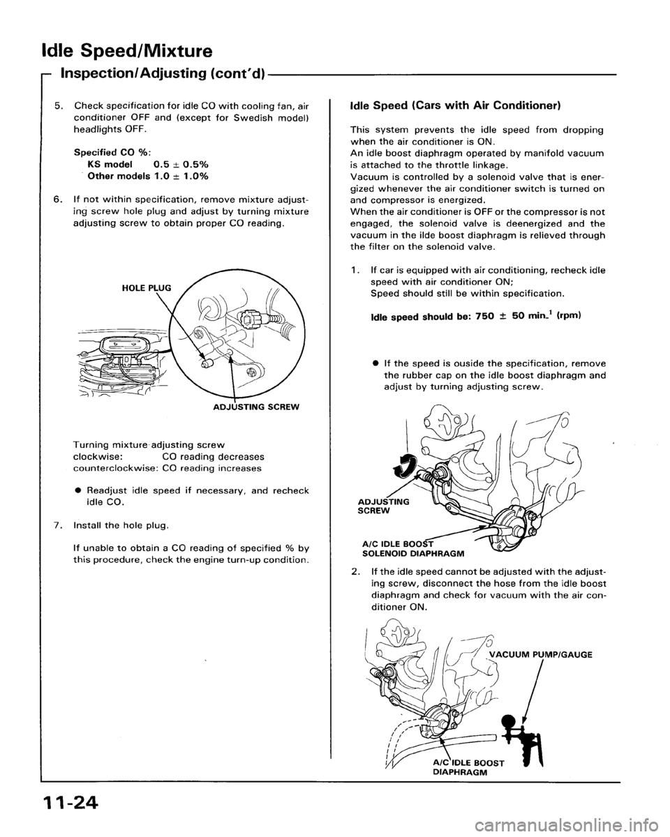 HONDA ACCORD 1986 CA / 3.G Workshop Manual 