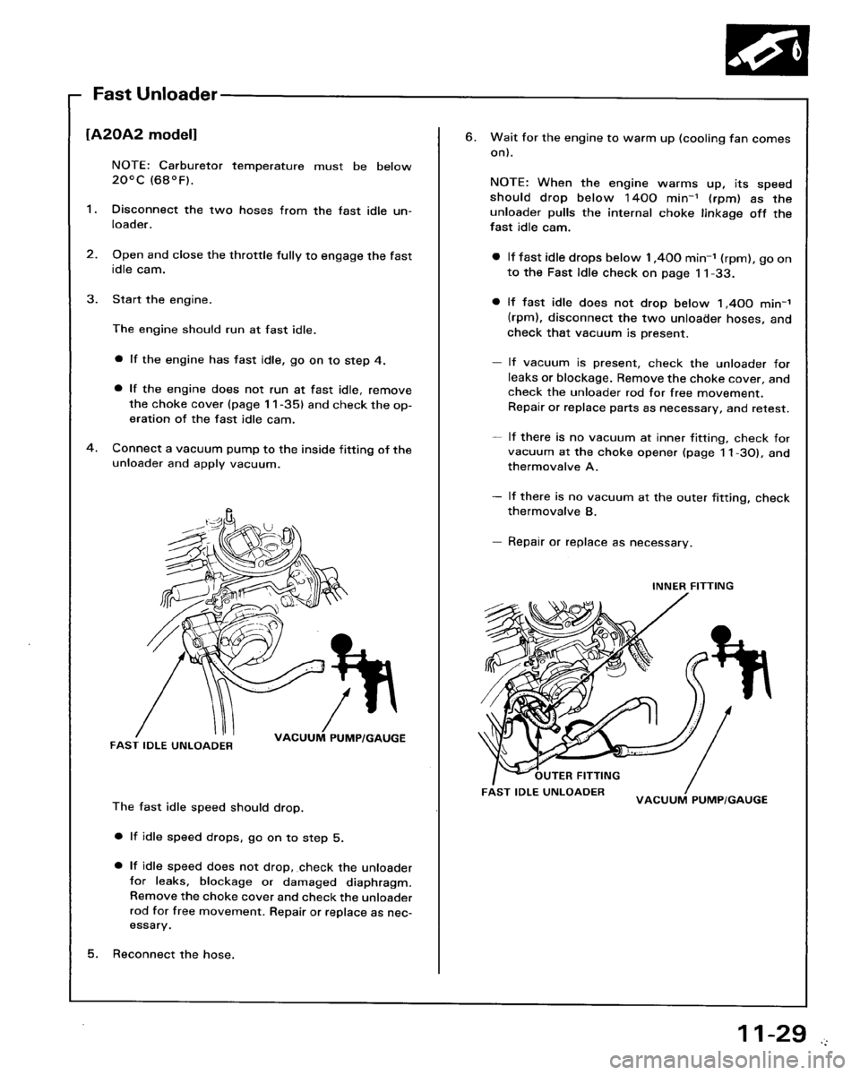 HONDA ACCORD 1986 CA / 3.G Workshop Manual 