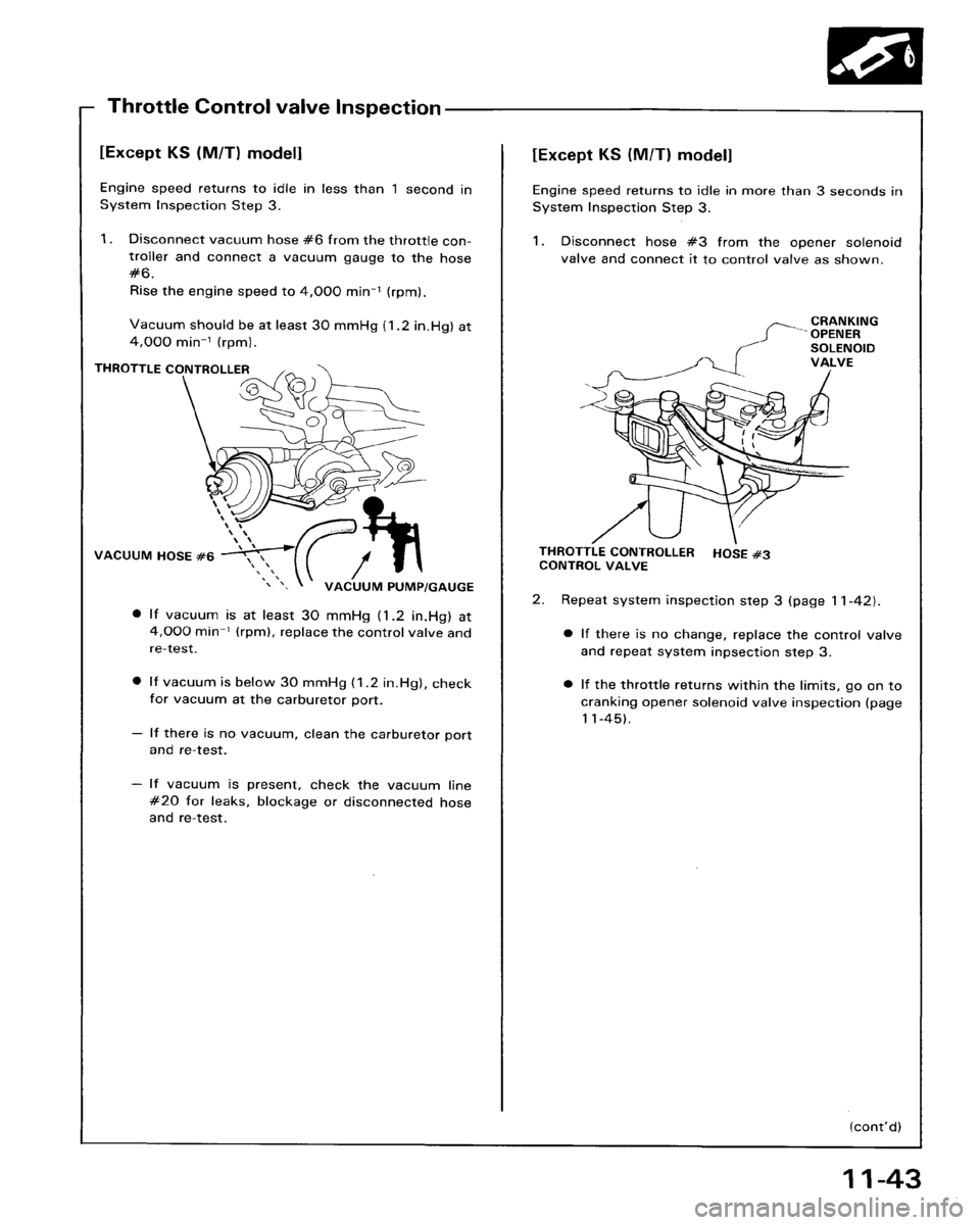 HONDA ACCORD 1986 CA / 3.G Workshop Manual 