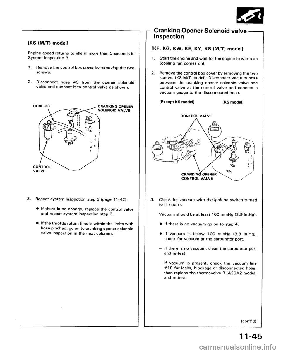 HONDA ACCORD 1986 CA / 3.G Workshop Manual 