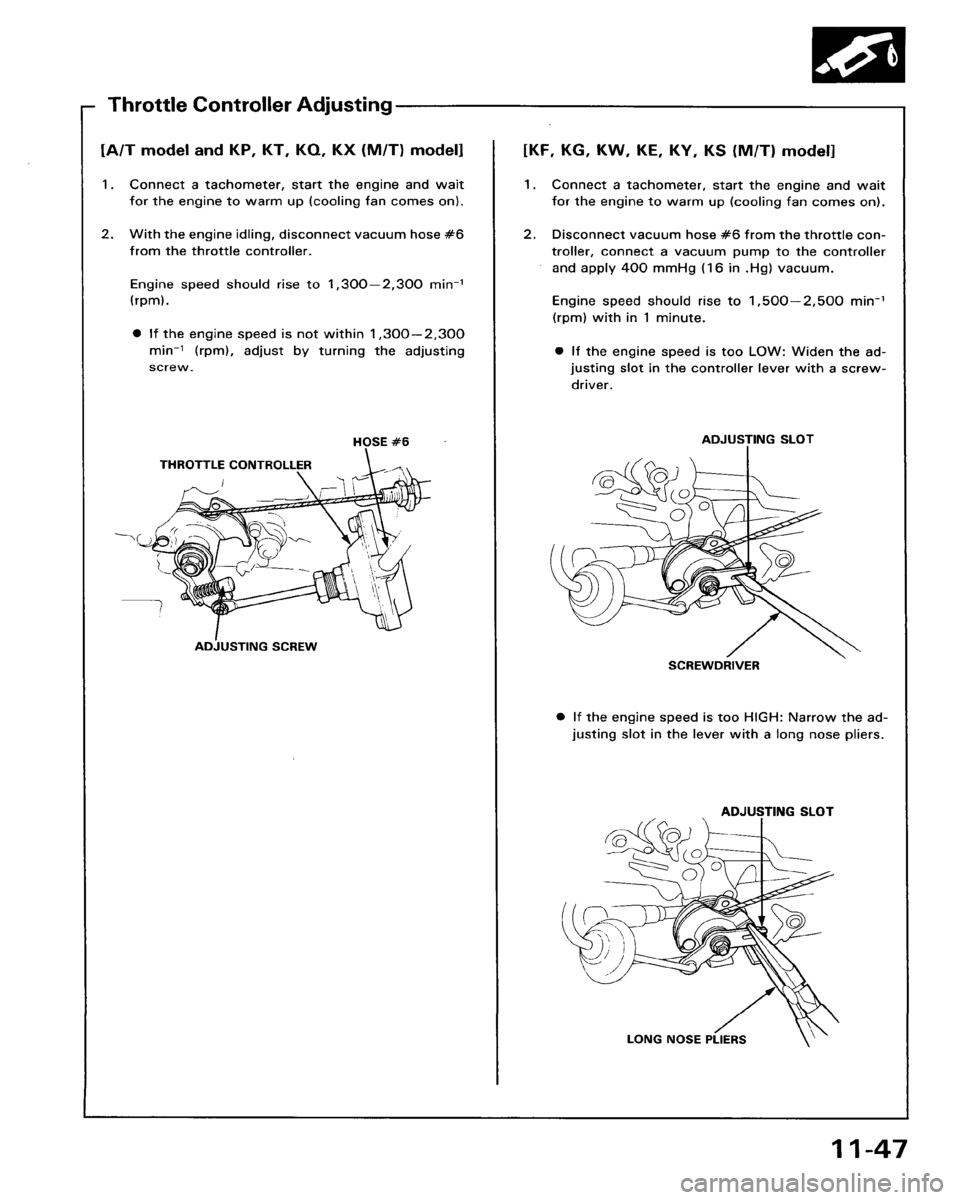 HONDA ACCORD 1986 CA / 3.G Workshop Manual 