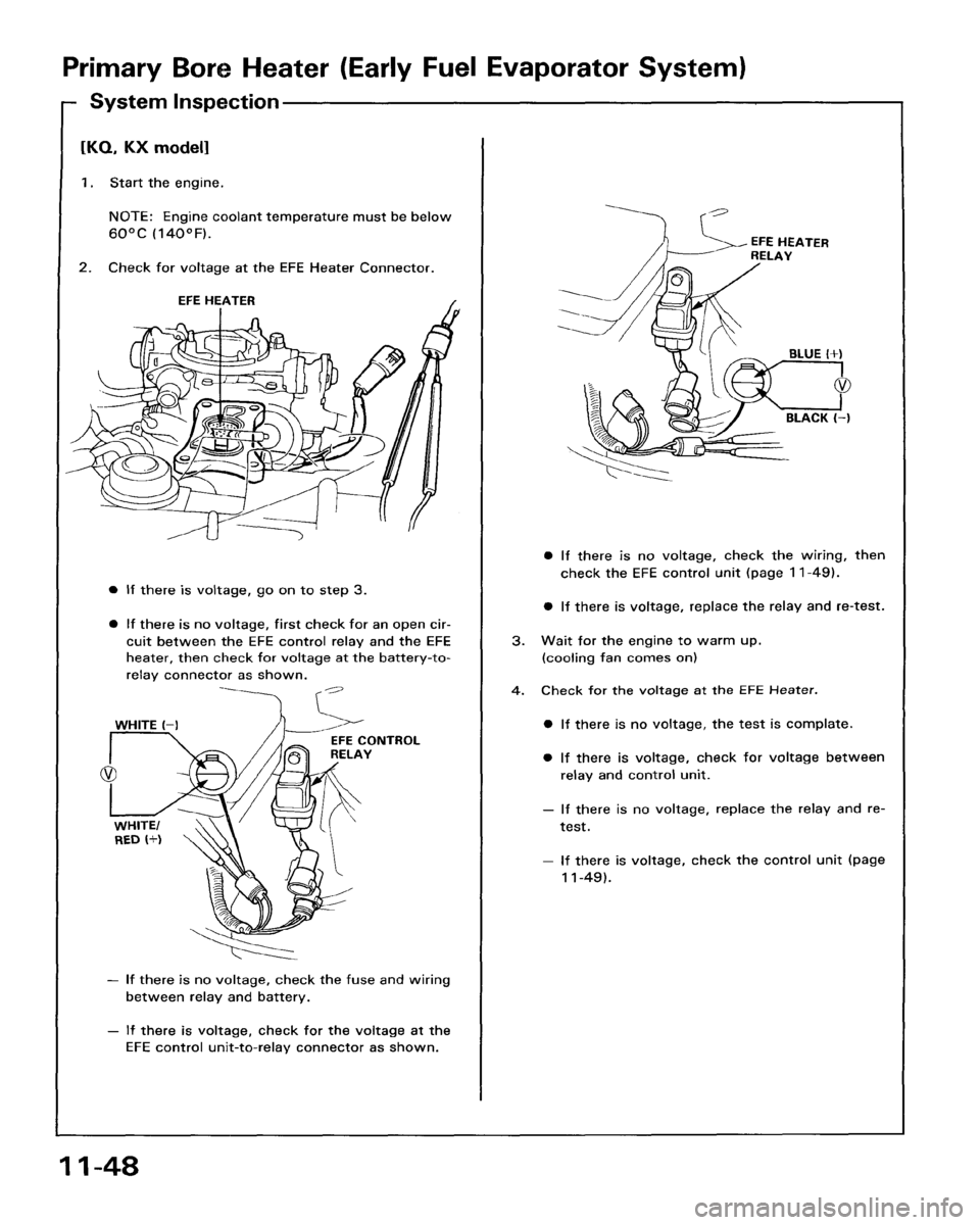HONDA ACCORD 1986 CA / 3.G Workshop Manual 