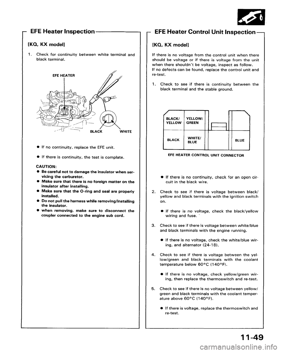 HONDA ACCORD 1986 CA / 3.G Workshop Manual 