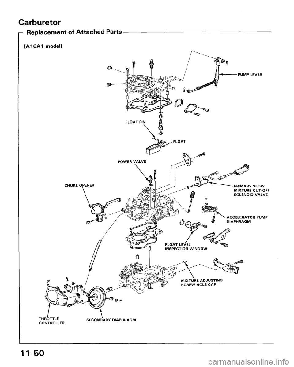 HONDA ACCORD 1986 CA / 3.G Workshop Manual 