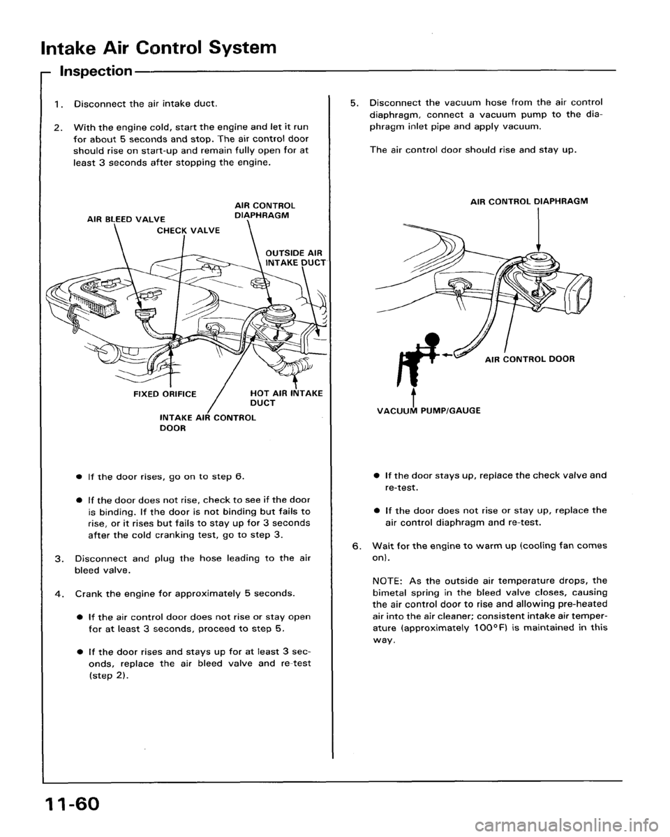HONDA ACCORD 1986 CA / 3.G Workshop Manual 