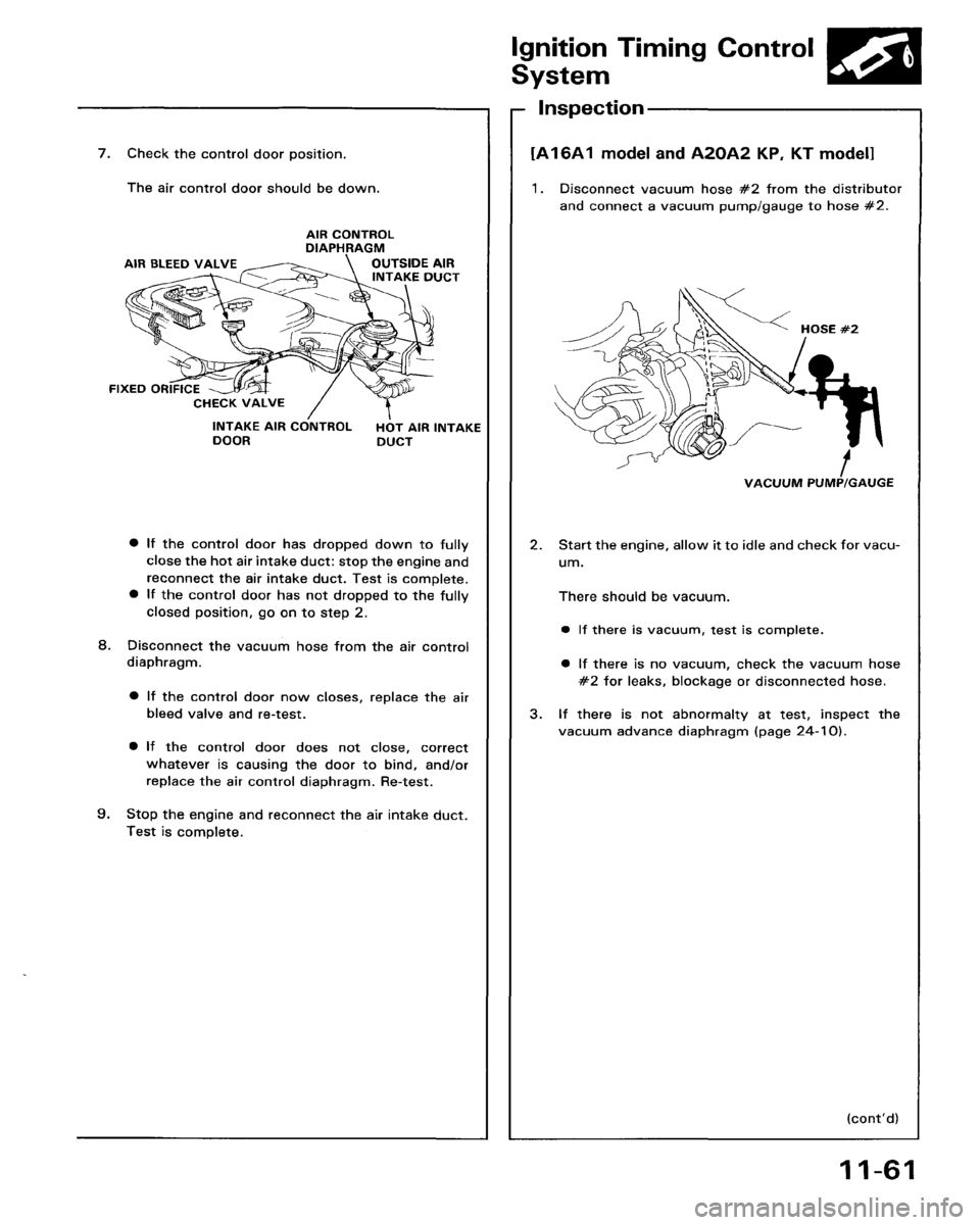 HONDA ACCORD 1986 CA / 3.G Workshop Manual 