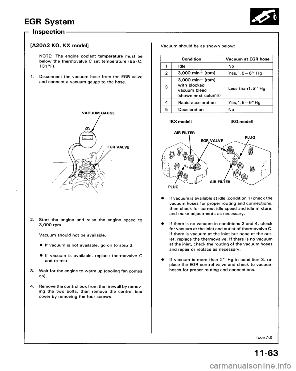 HONDA ACCORD 1986 CA / 3.G Workshop Manual 