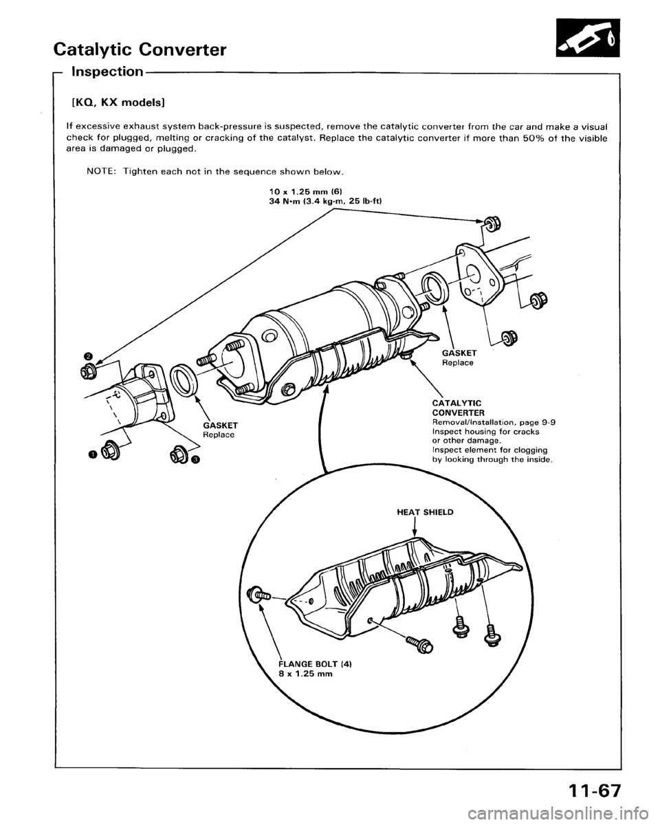 HONDA ACCORD 1986 CA / 3.G Workshop Manual 
