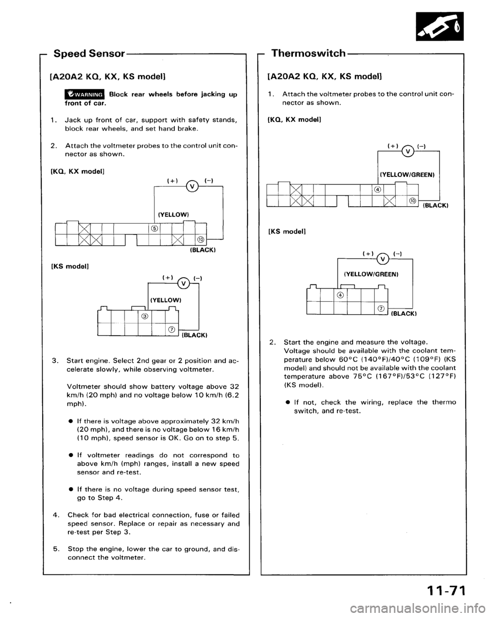 HONDA ACCORD 1986 CA / 3.G Workshop Manual 