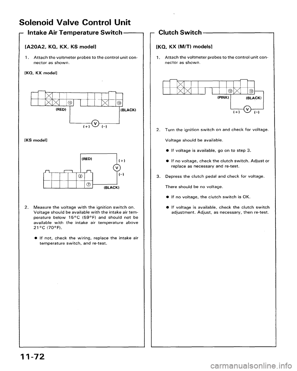 HONDA ACCORD 1986 CA / 3.G Workshop Manual 