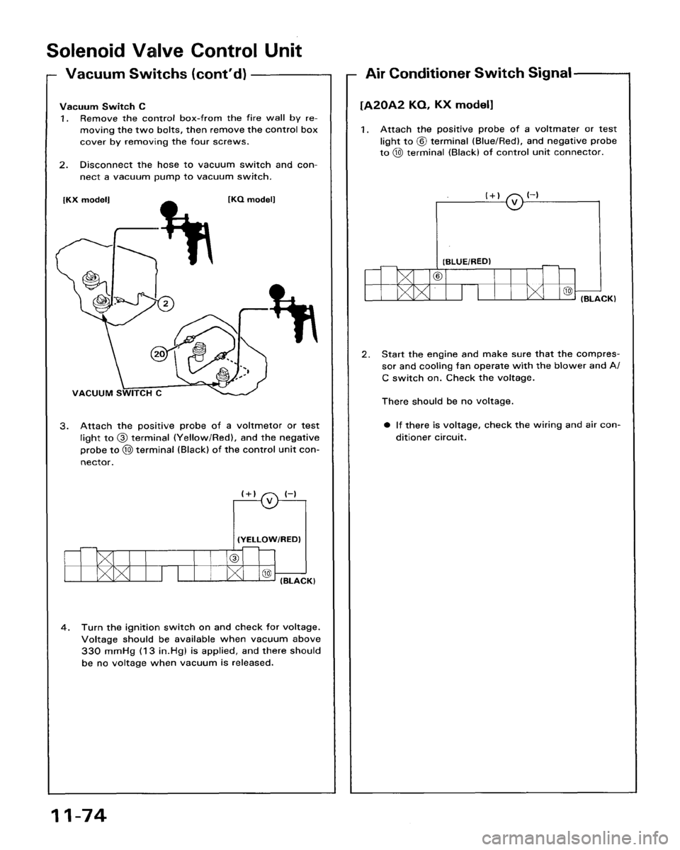HONDA ACCORD 1986 CA / 3.G Workshop Manual 