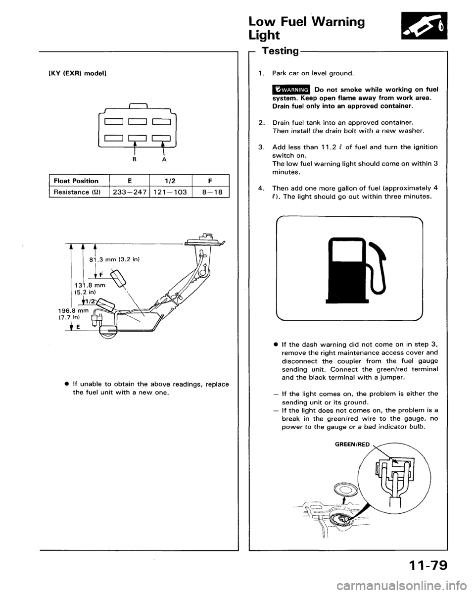 HONDA ACCORD 1986 CA / 3.G Workshop Manual 