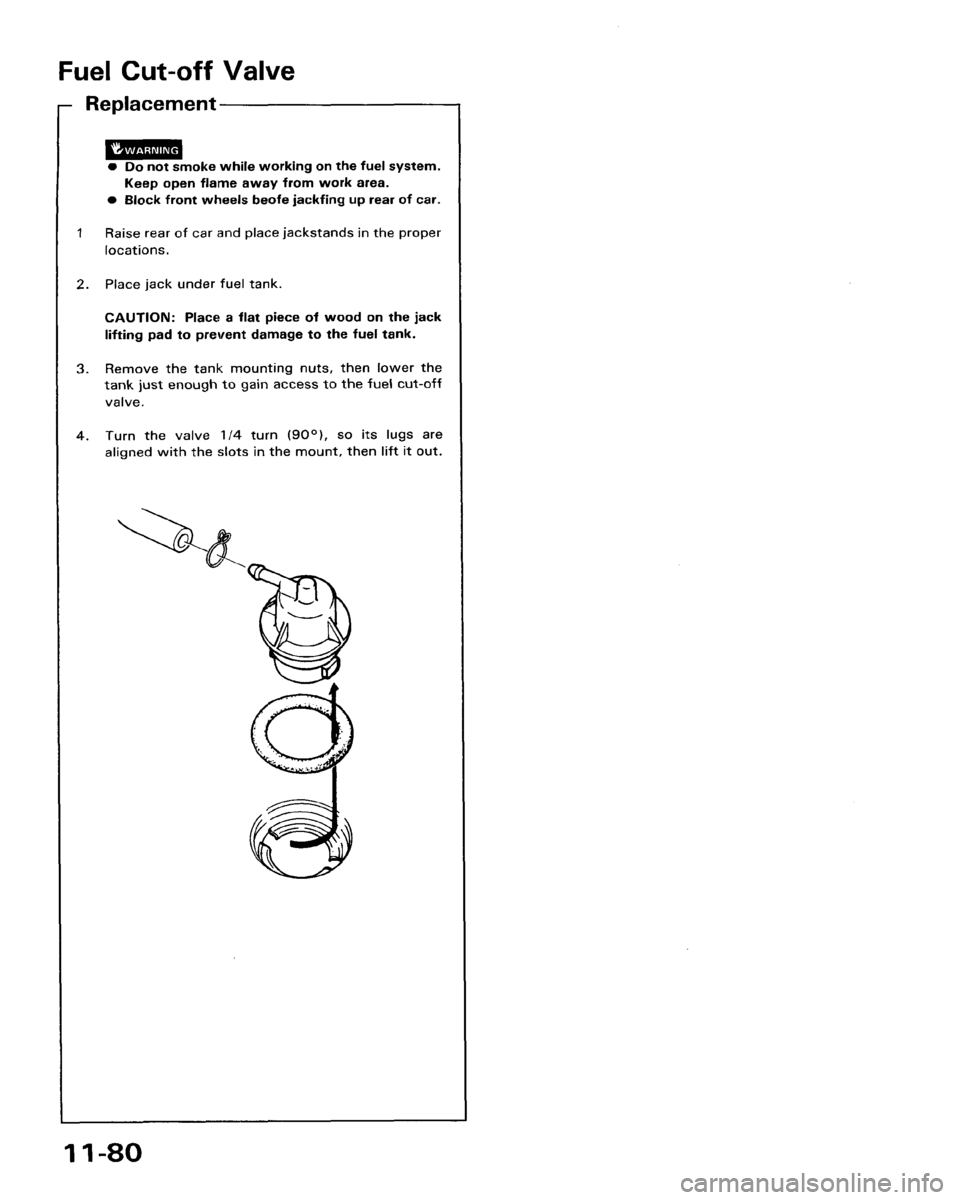 HONDA ACCORD 1986 CA / 3.G Workshop Manual 