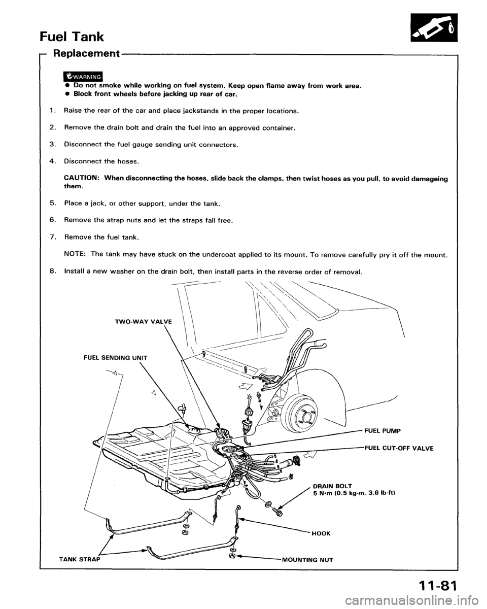 HONDA ACCORD 1986 CA / 3.G Workshop Manual 
