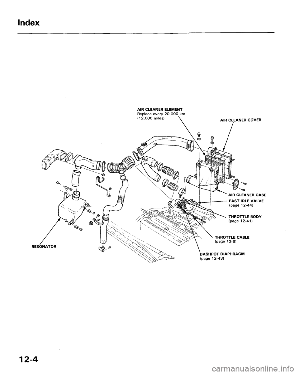 HONDA ACCORD 1986 CA / 3.G Workshop Manual 