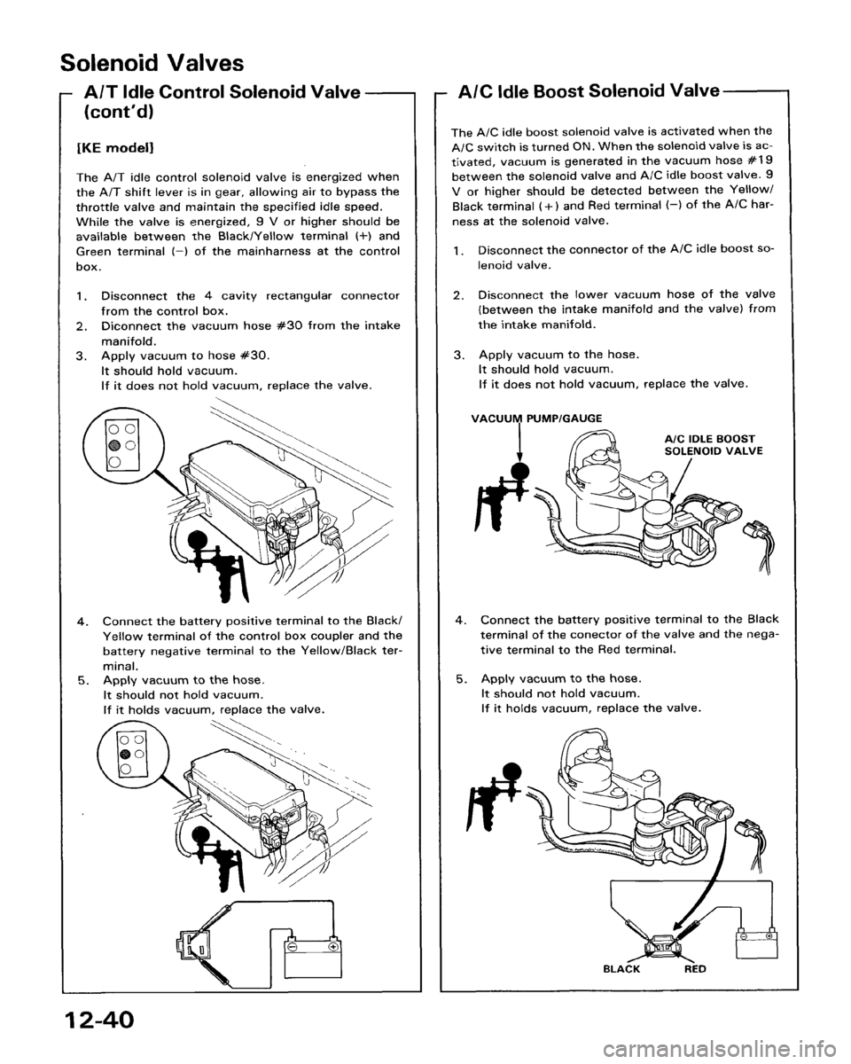 HONDA ACCORD 1986 CA / 3.G Workshop Manual 
