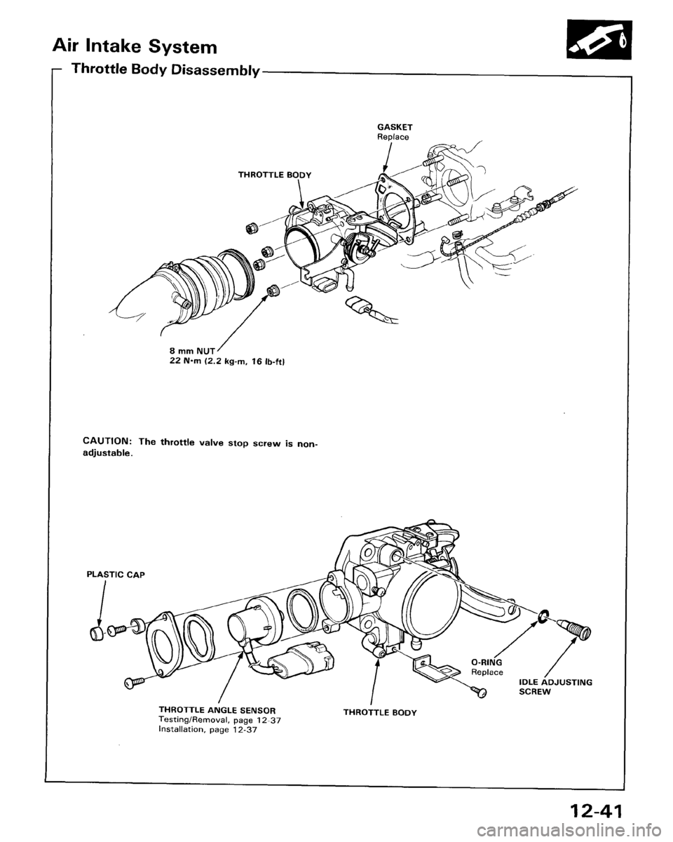 HONDA ACCORD 1986 CA / 3.G Workshop Manual 