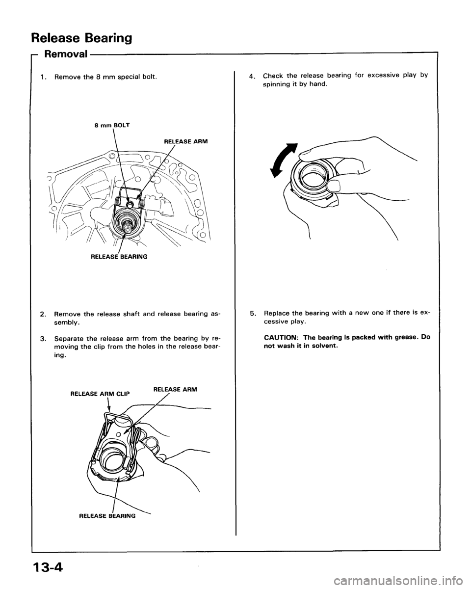 HONDA ACCORD 1986 CA / 3.G Workshop Manual 