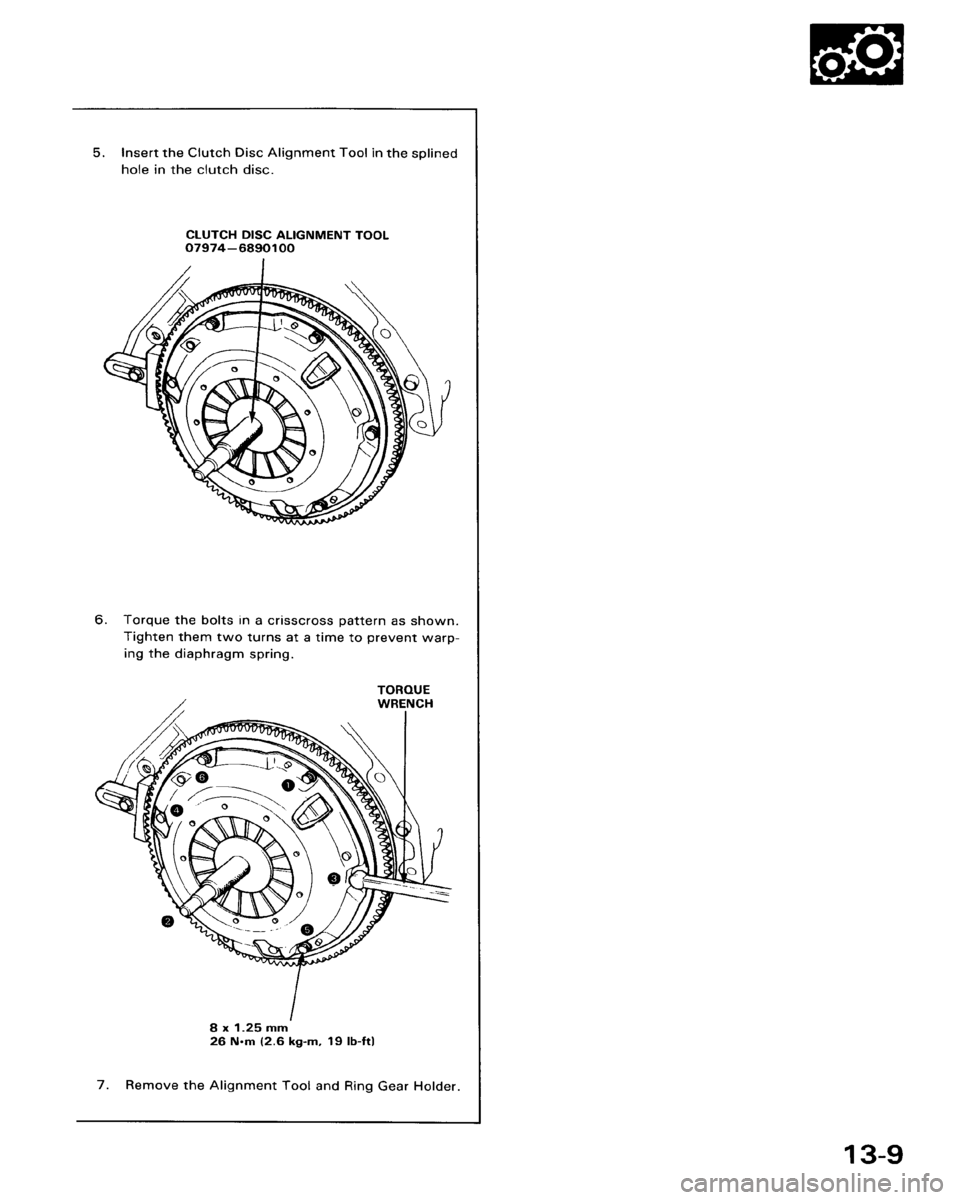HONDA ACCORD 1986 CA / 3.G Workshop Manual 
