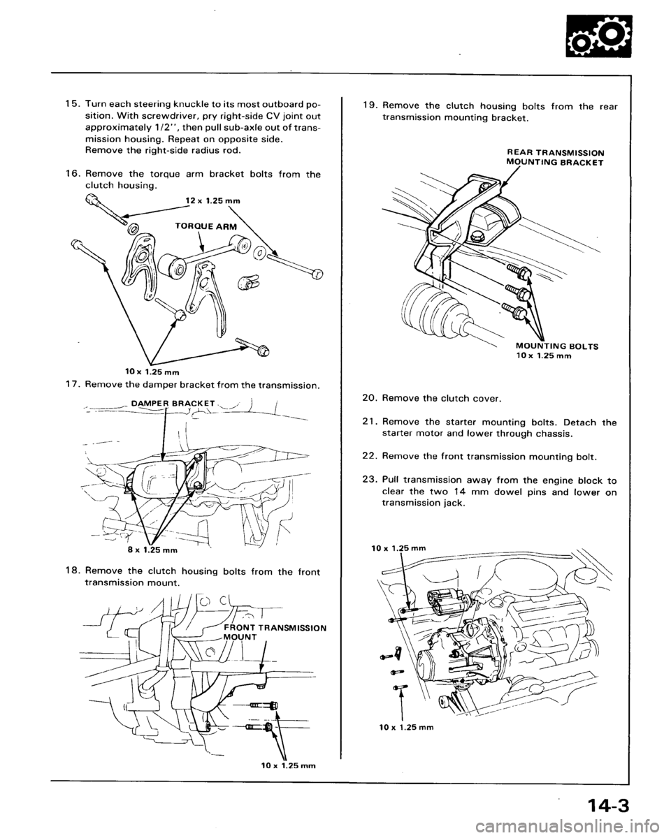 HONDA ACCORD 1986 CA / 3.G Workshop Manual 