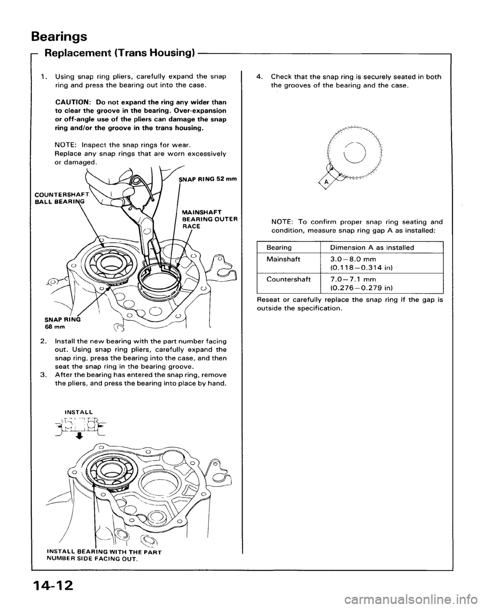 HONDA ACCORD 1986 CA / 3.G Workshop Manual 