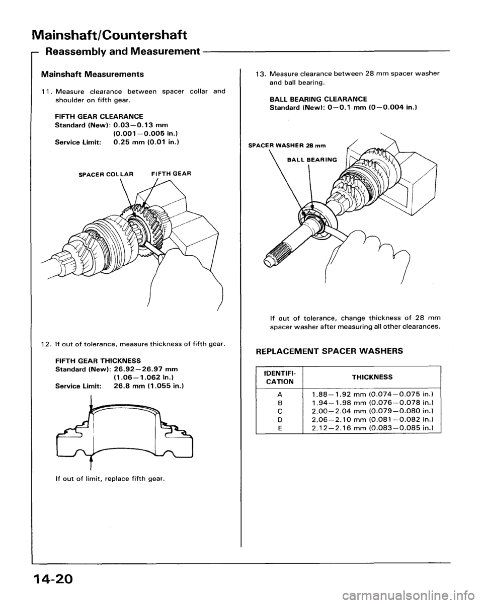 HONDA ACCORD 1986 CA / 3.G Workshop Manual HONDA ACCORD 1986 CA / 3.G Workshop Manual