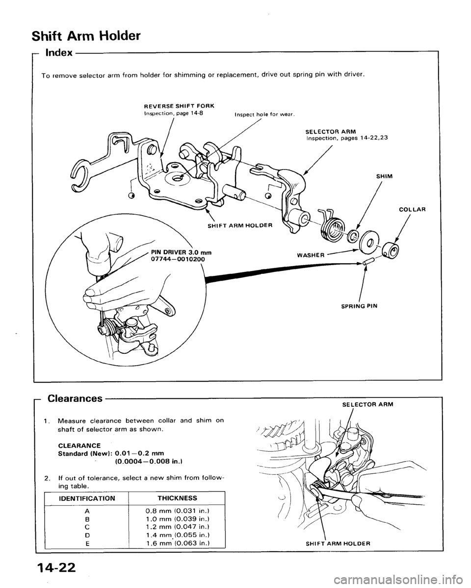 HONDA ACCORD 1986 CA / 3.G Workshop Manual HONDA ACCORD 1986 CA / 3.G Workshop Manual