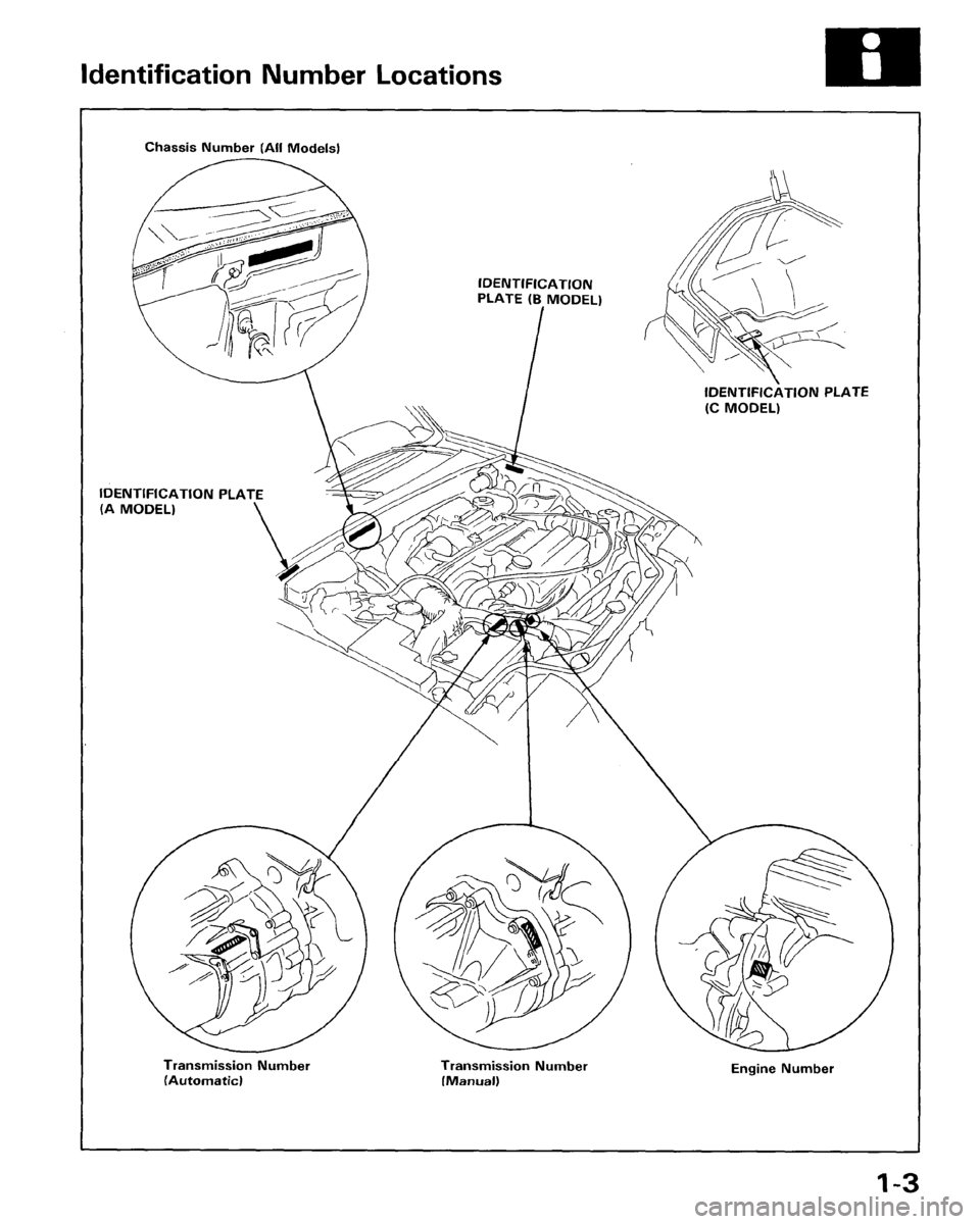 HONDA ACCORD 1986 CA / 3.G Workshop Manual HONDA ACCORD 1986 CA / 3.G Workshop Manual