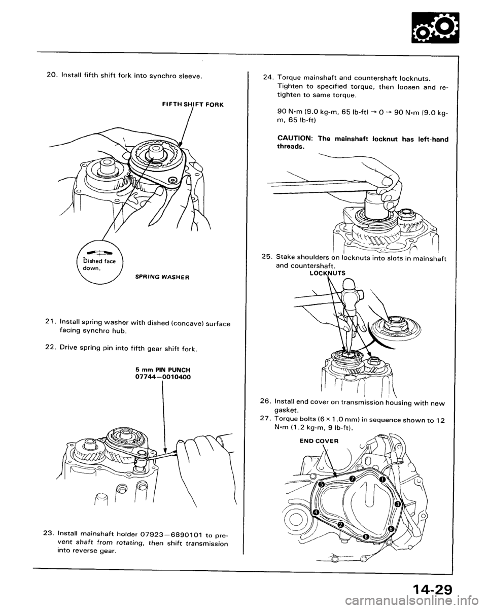 HONDA ACCORD 1986 CA / 3.G Workshop Manual 