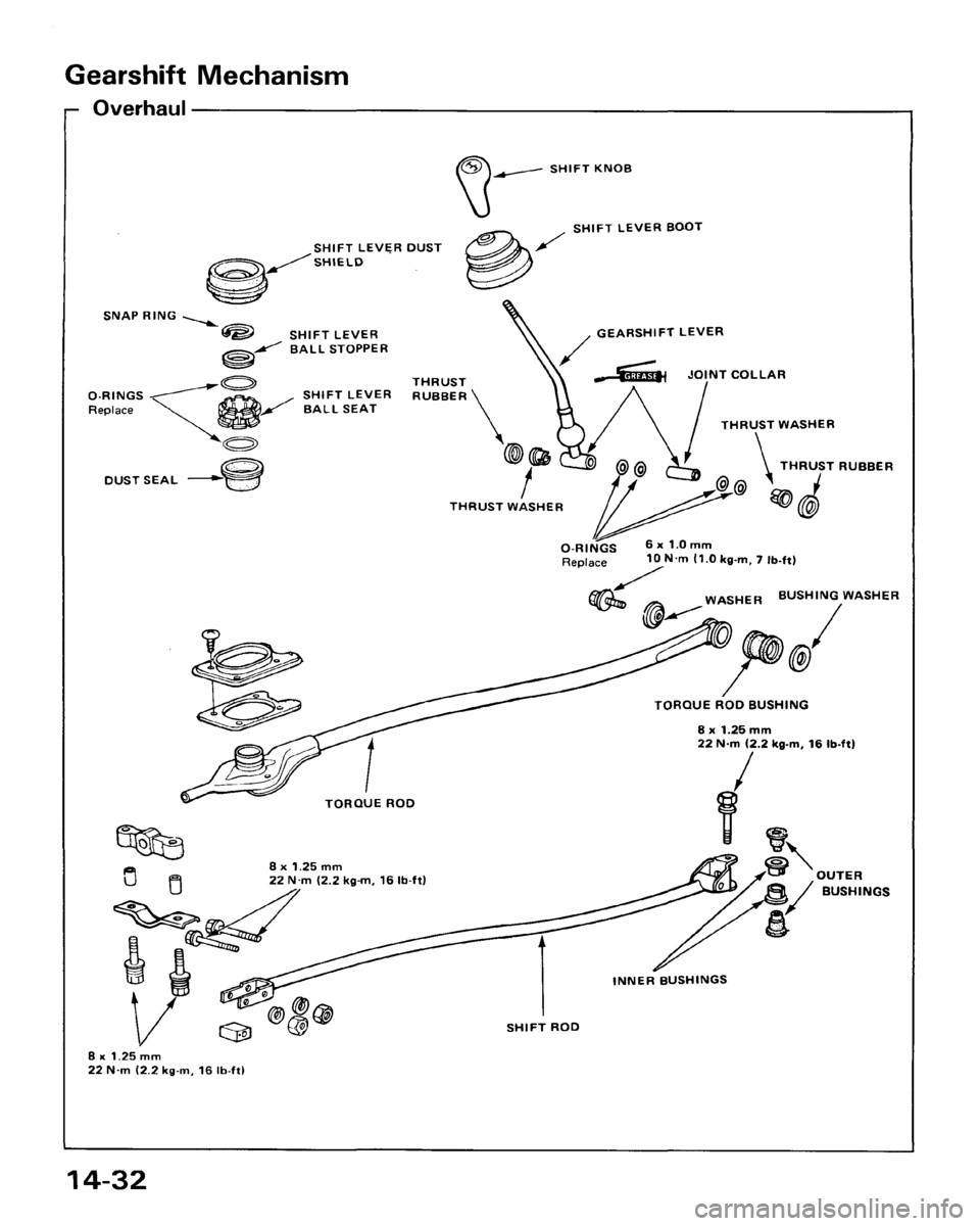 HONDA ACCORD 1986 CA / 3.G Workshop Manual 