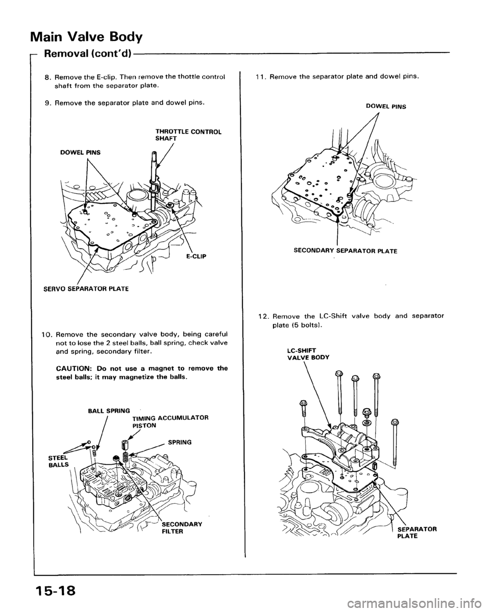 HONDA ACCORD 1986 CA / 3.G Workshop Manual HONDA ACCORD 1986 CA / 3.G Workshop Manual