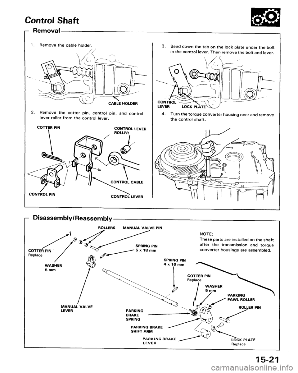 HONDA ACCORD 1986 CA / 3.G Workshop Manual HONDA ACCORD 1986 CA / 3.G Workshop Manual