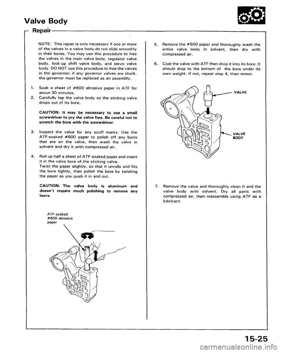 HONDA ACCORD 1986 CA / 3.G Workshop Manual HONDA ACCORD 1986 CA / 3.G Workshop Manual