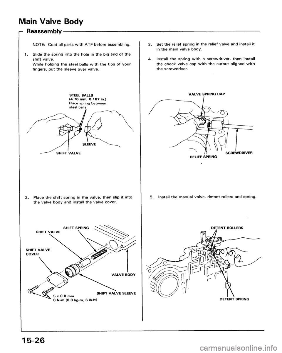 HONDA ACCORD 1986 CA / 3.G Workshop Manual 