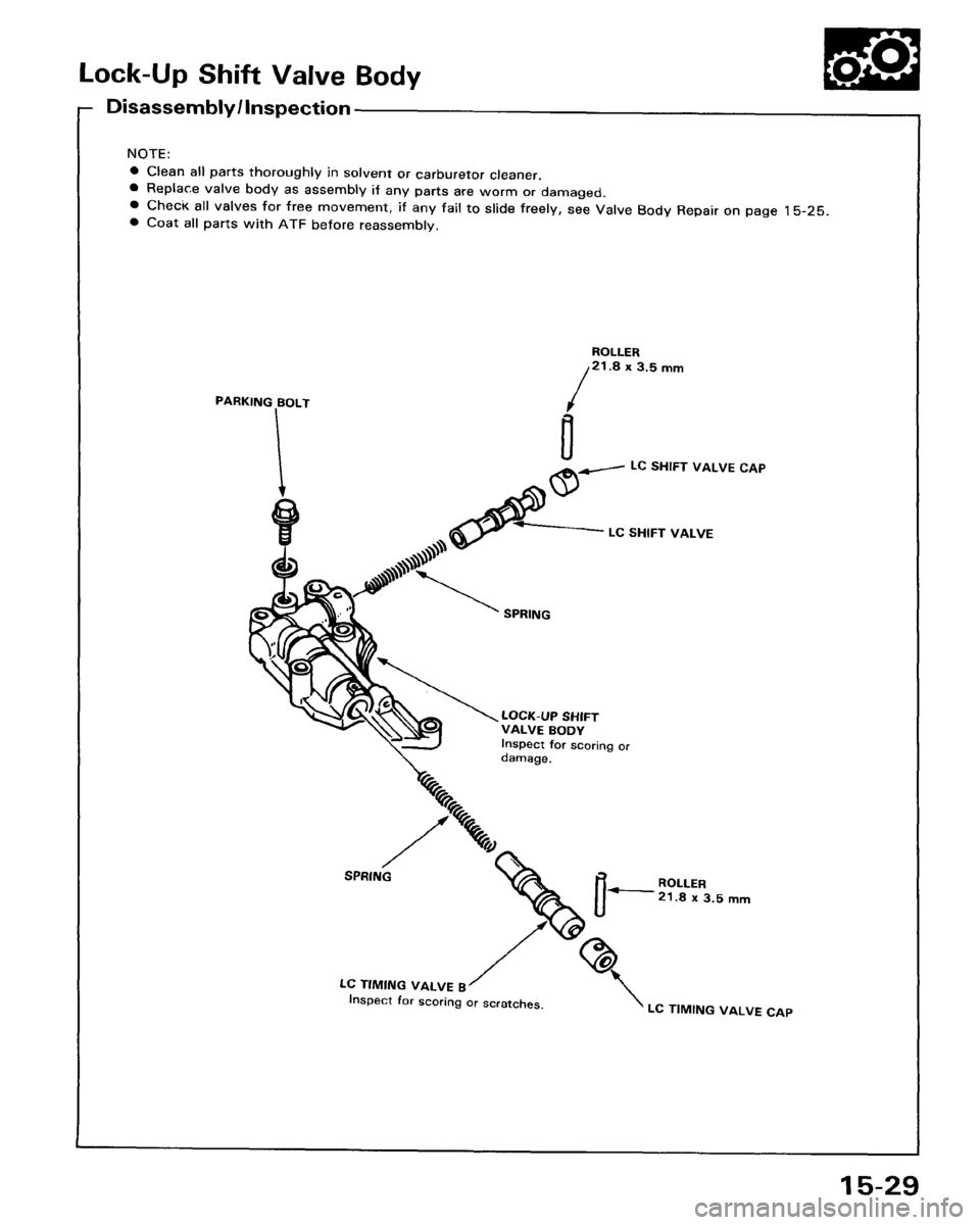 HONDA ACCORD 1986 CA / 3.G Workshop Manual 