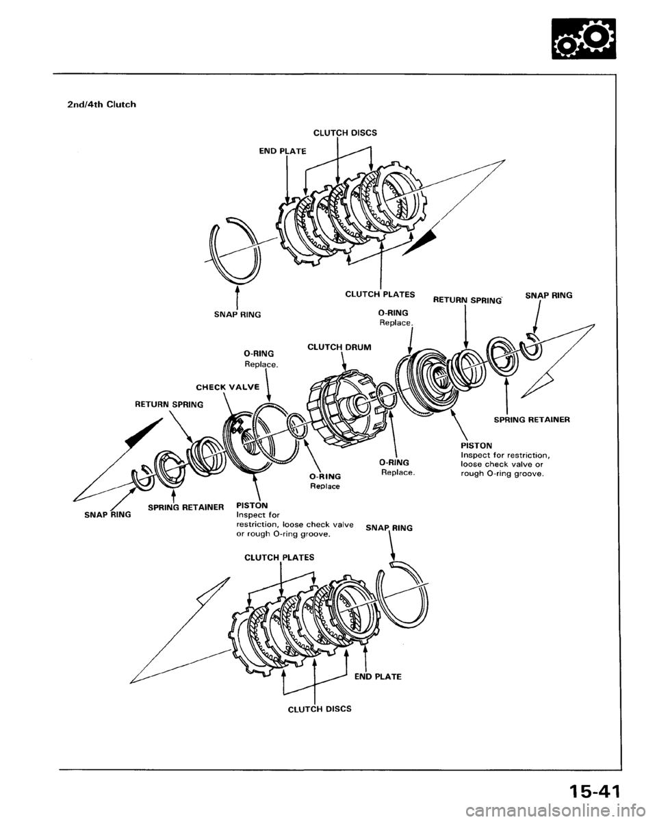 HONDA ACCORD 1986 CA / 3.G Workshop Manual 