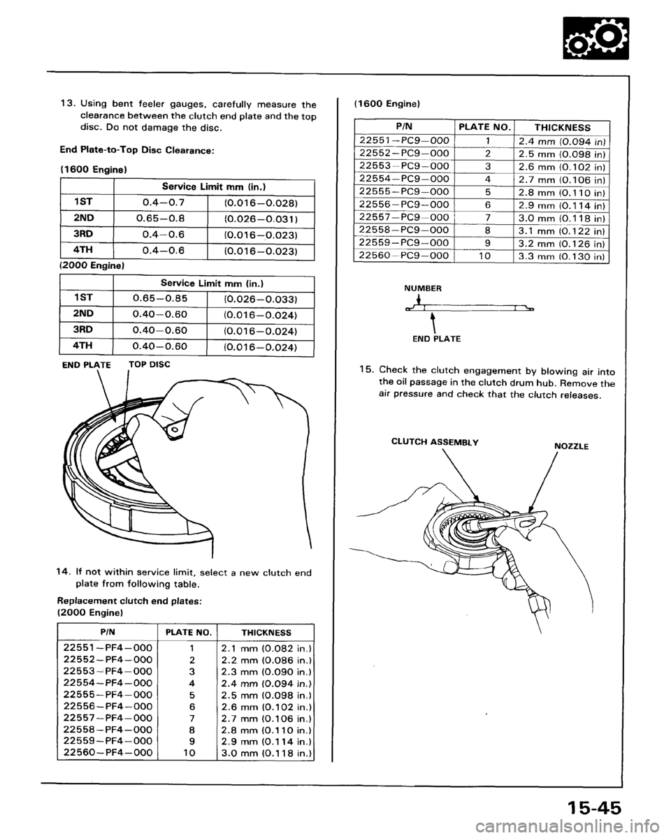 HONDA ACCORD 1986 CA / 3.G Workshop Manual 