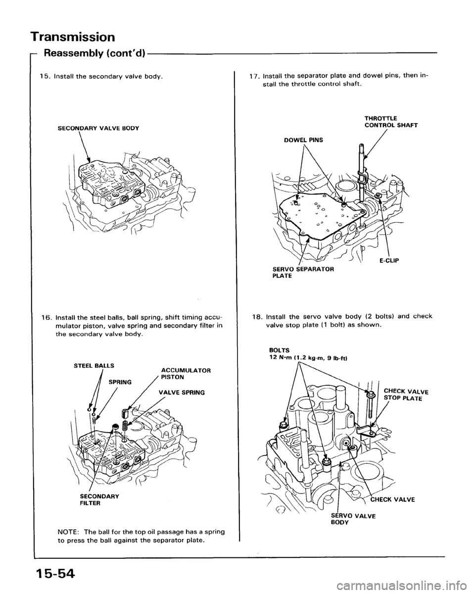 HONDA ACCORD 1986 CA / 3.G Workshop Manual HONDA ACCORD 1986 CA / 3.G Workshop Manual