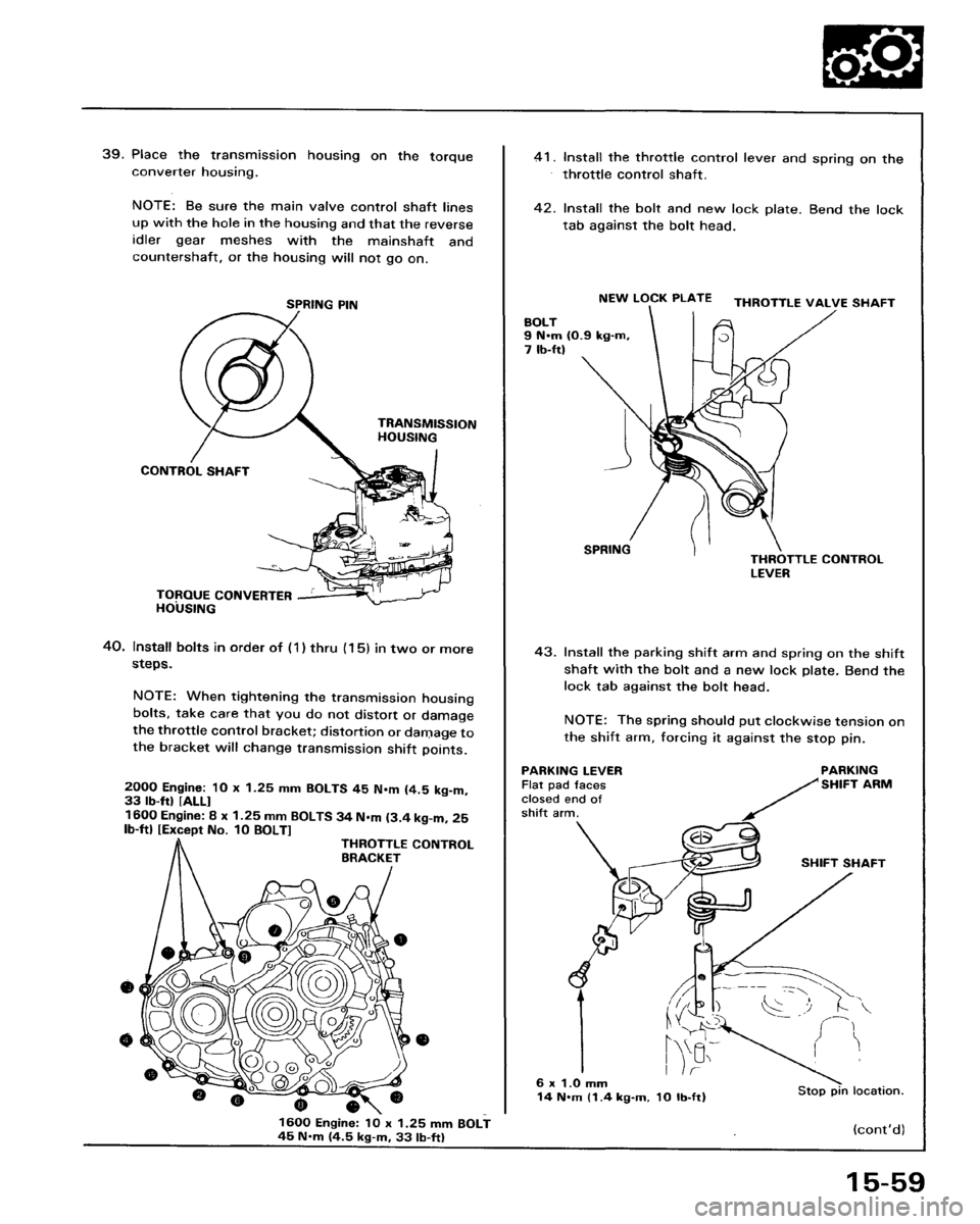 HONDA ACCORD 1986 CA / 3.G Workshop Manual 