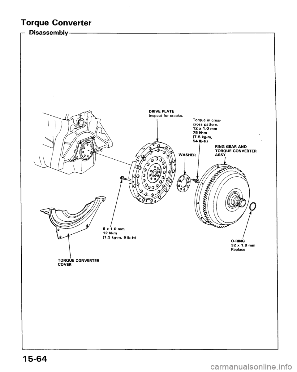 HONDA ACCORD 1986 CA / 3.G Workshop Manual 