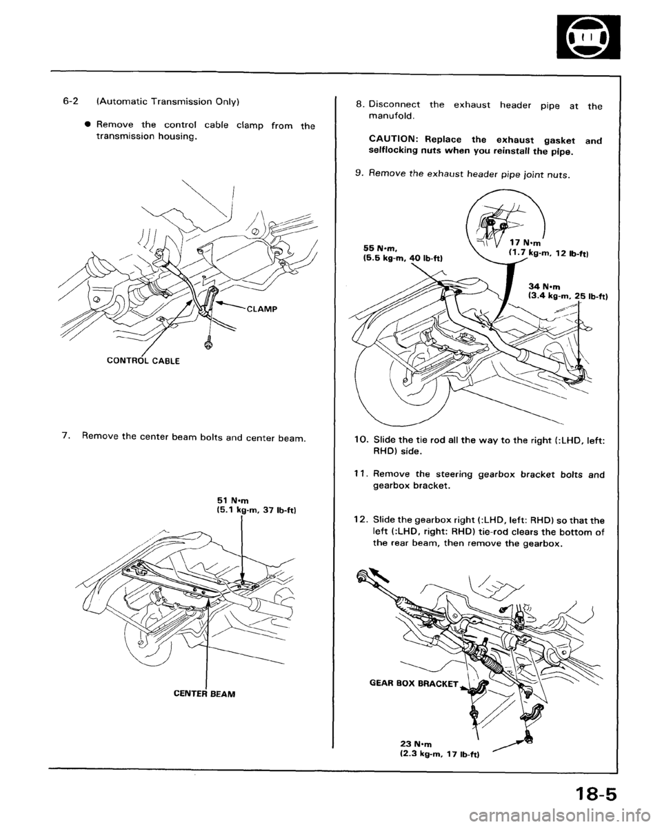 HONDA ACCORD 1986 CA / 3.G Workshop Manual 