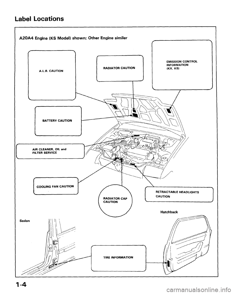 HONDA ACCORD 1986 CA / 3.G Workshop Manual 