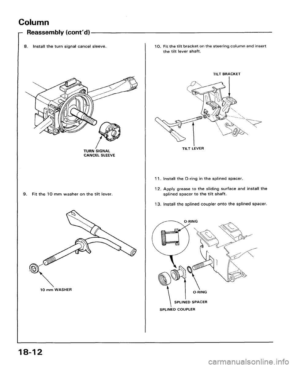 HONDA ACCORD 1986 CA / 3.G Workshop Manual 