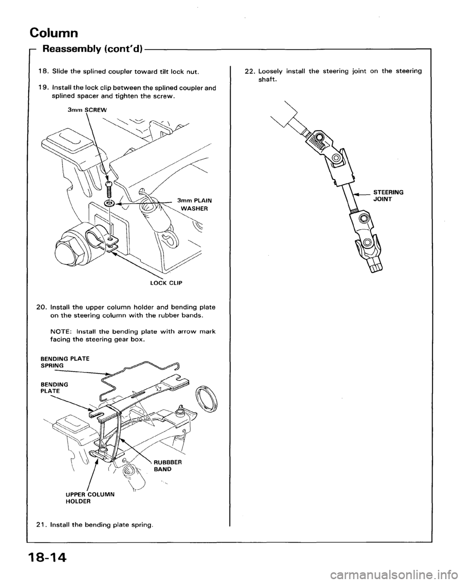 HONDA ACCORD 1986 CA / 3.G Workshop Manual 