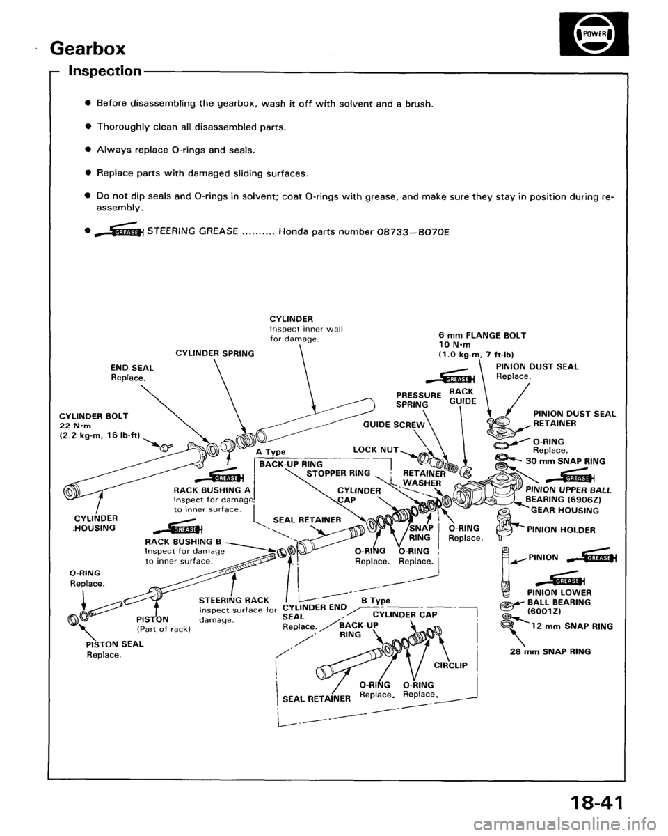 HONDA ACCORD 1986 CA / 3.G Workshop Manual HONDA ACCORD 1986 CA / 3.G Workshop Manual