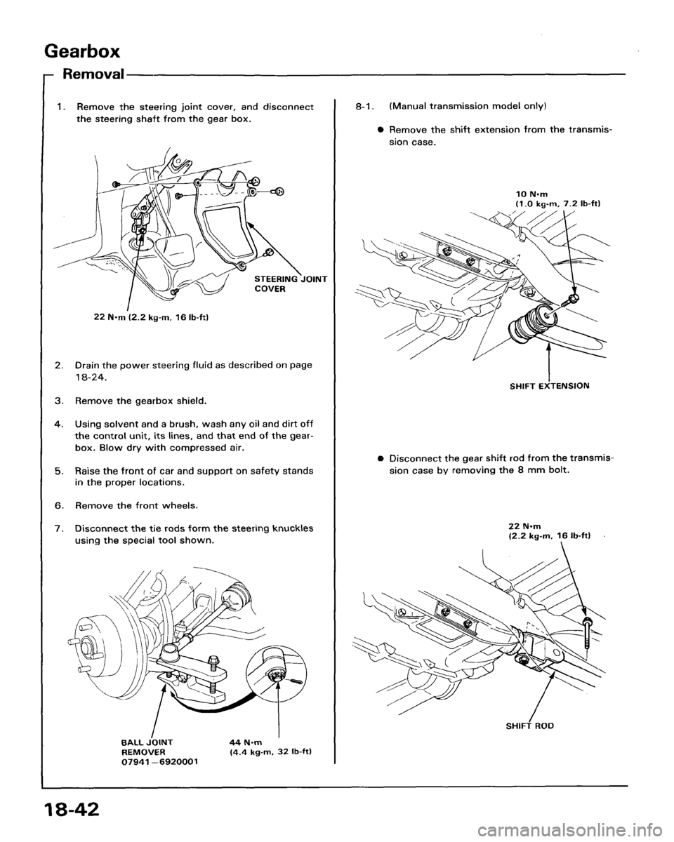 HONDA ACCORD 1986 CA / 3.G Workshop Manual HONDA ACCORD 1986 CA / 3.G Workshop Manual