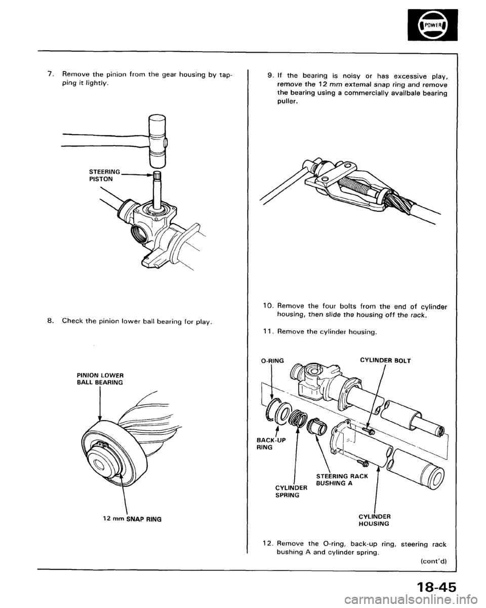 HONDA ACCORD 1986 CA / 3.G Workshop Manual HONDA ACCORD 1986 CA / 3.G Workshop Manual